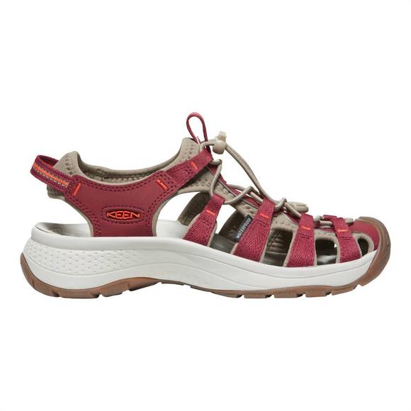 NEW KEEN women's astoria west sandal in merlot/scarlet ibis - Picture 1 of 3
